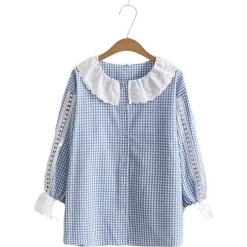 Кружевные блузки Biscuit Bear China At AliExpress