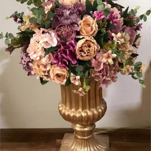 50cm-dia Big Size Wedding artificial flower bouquet Table Centerpiece Flower Decoration Party flower props 4pcs/lot