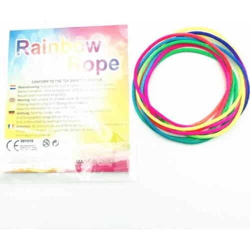 3PCS Kids Rainbow Colour Fumble Finger Thread Rope String Game Developmental Toy Puzzle Educational Game for Children Kids