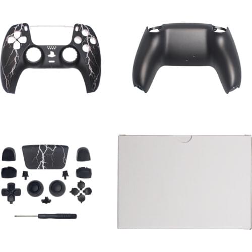 For Playstation 5 Joystick Controller Faceplate Housing for PS5 Replacement ABS Shells Cover Case with Buttons