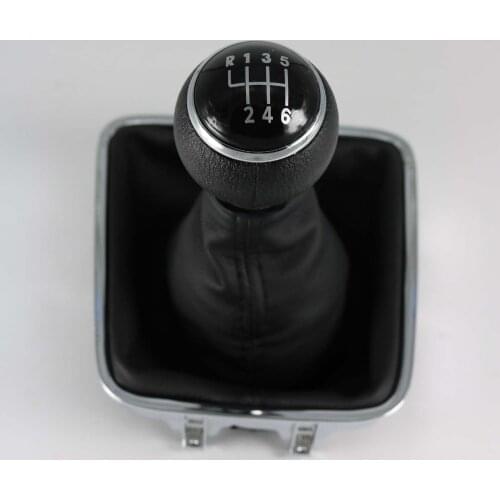 For VW Golf Plus 2005 2006 2007 2008 2009 2010 2011 2012 2013 2014 New 6 Speed Car Gear Stick Shift Knob Leather Boot