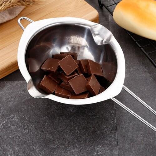 Chocolate Melting Boiler Pot Stainless Steel Melt Pot with Long Grip Handle for Chocolate Cheese Caramel TS2