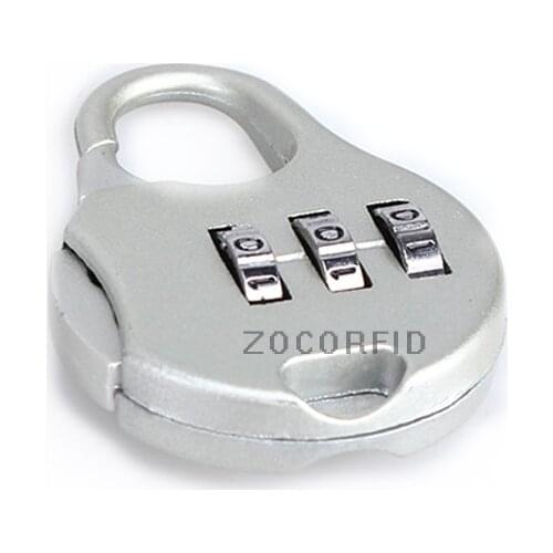 10pcs/lot 2018 The Newest 3-Dial Trigger Password Lock Avoid Key Mini lock For luggage /box/drawer