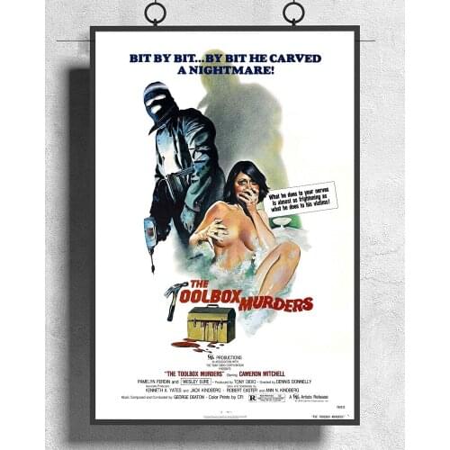 L249 The Toolbox Murders Movie (1978) Slasher Cult Silk Fabric Poster Art Decor Indoor Painting Gift