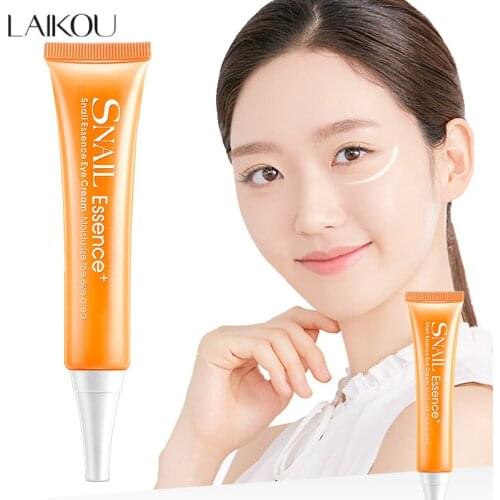 LAIKOU 30g Snail Essence Eye Cream Collagen Moisturizing Dark Circle Anti-Puffiness Anti-Aging Brighten Nourishing Skin Care