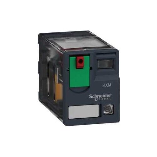 RXM4AB2P7 Harmony, Miniature plug-in relay, 6 A, 4 CO, with LED, with lockable test button, 230 V AC