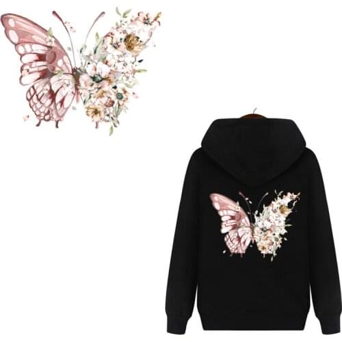 Butterfly Patch Iron on Patches for Clothing Heat Transfer Sticker on Clothes Vinyl Applications DIY Appliques Thermal Press G