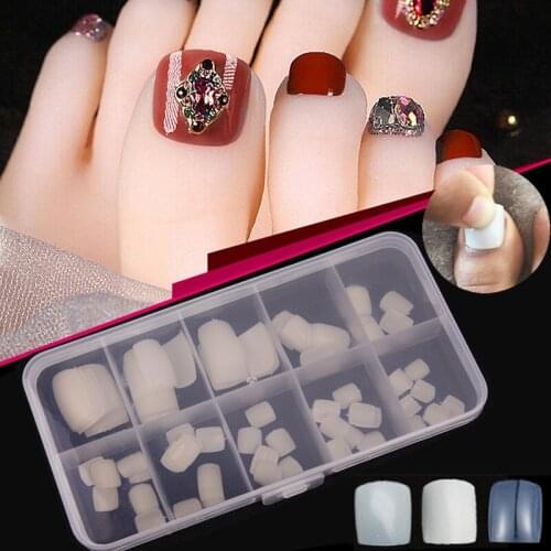 Natural Acrylic Pointed False Nails Toe Nails Nail Tips Nail Accessories Toe Nails
