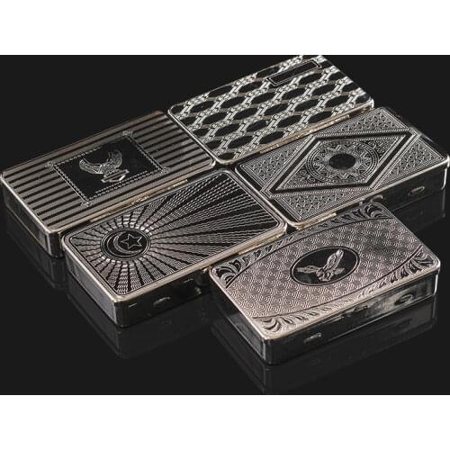 2pcs/lot Silver Tobacco Box Humidor Storage For Rolling Machine Container Cigarette Case Holder Smoking Accessories H112