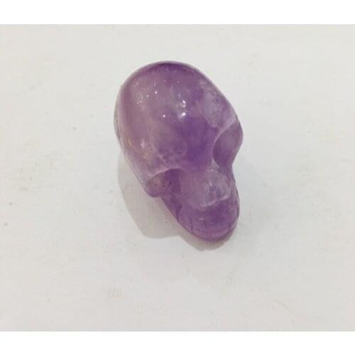 NEW! Natural crystal amethyst carving skull healing cluster by hand