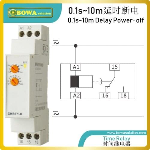ZHRT-D 0.1~10m time delay power-off is used to control different heating/cooling source start by different ambient conditions