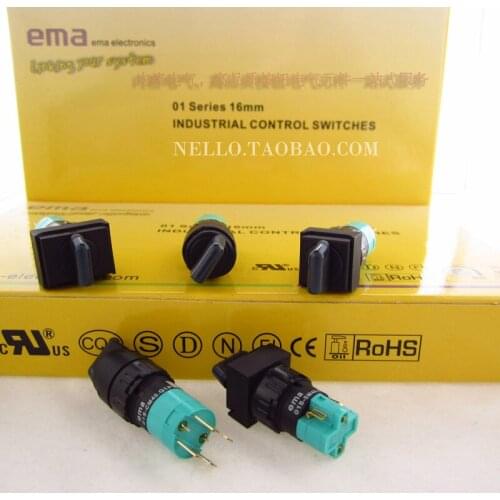 [SA]EMA selector switch 16mm 01S-R / C / S / M (A) 40.Q / S1P self-resetting / self-locking 1a1b--10pcs/lot