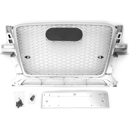 RSQ5 Style Car Front Bumper Grille Grill for Audi Q5/SQ5 8R 09-12 Car Modification Styling Accessories