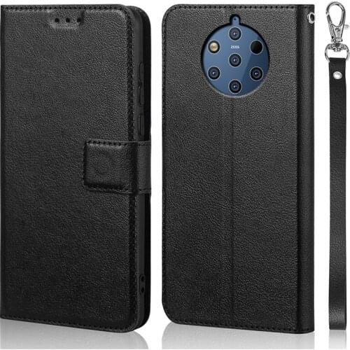 Luxury Flip Case for Nokia 9 / for Nokia 8 Sirocco Cover Original Book Design Leather Phone Coque Wallet Capa Stand With Strap
