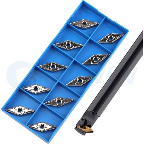 S25S-MVZNR16 MVZNL Lathe Machine Internal Turning Tools Holder +10Pc VNMG1604 CNC Carbide Insert Assembly Precision High Quality