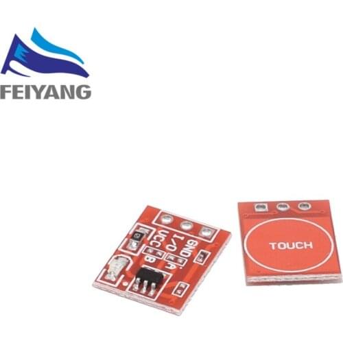 10pcs TTP223 Touch Key Switch Module Touching Button Self-Locking/No-Locking Capacitive Switches Single Channel Reconstruction