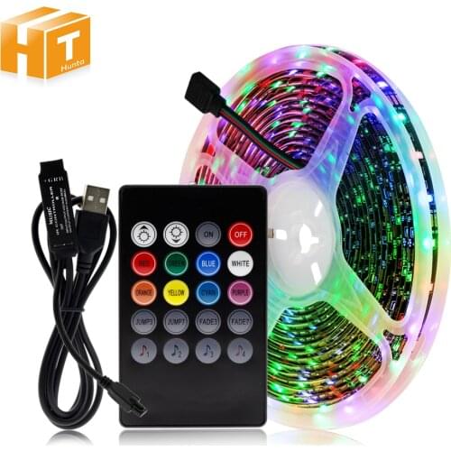 RGB Changeable USB LED Strip 2835 Flexible LED Light Bluetooth Control / Music Control DIY LED Tape Light