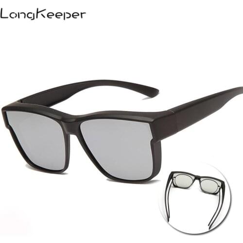 Vintage Polarized Sunglasses Men Fit Cover Prescription Glasses Classic Photochromic Goggles Driver Eyewear Night Vision Gafas