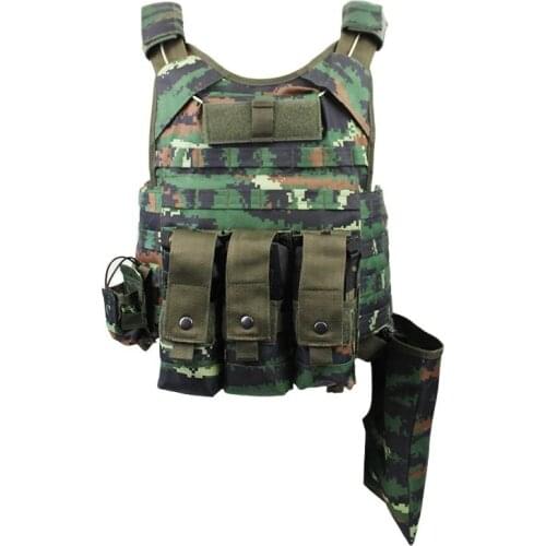 Tiger Spot Camouflage Integrated Protective Steel Wire Quick Dismantling Protection CS Tactical Vest