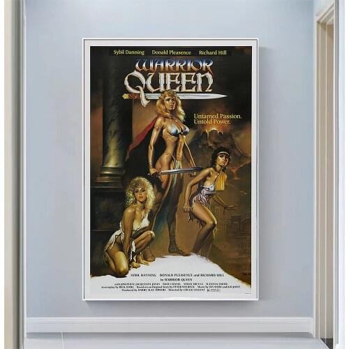 V2010 Warrior Queen Vintage Classic Movie Wall Silk Cloth HD Poster Art Home Decoration Gift