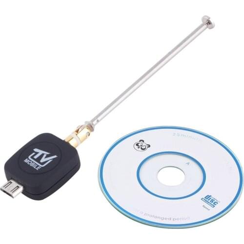 High Quality DVB-T Micro USB Tuner Mobile TV Receiver Stick For Android Tablet Pad Phone Digital Satellite Dongle Black
