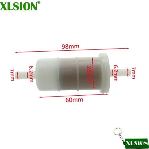 XLSION 1/4" Fuel Filter For Briggs & Stratton John Deere Mercury Johnson Evinrude Dirt Bike ATV Mower Outboard Mariner