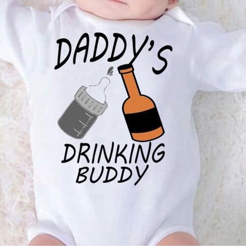 Winter Jumpsuit Kids Newborn Girl Outfit Toddler Summer Clothing Cotton Printing Daddy Baby Bodysuit for Newborns Boy Clothes