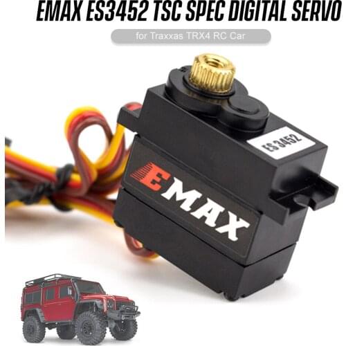 1/4pcs EMAX ES3452 High Quality Waterproof Servo 6.0V Digital Servo With Metal Gear For Climbing Car Traxxas TRX4 RC car