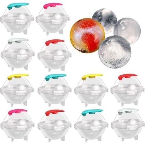 12 Pcs Shape for Round Jumbo Ice Round Ice Ball Shape Ice Balls 3D Ice Ball Mould for Whiskey, Cocktail,Juice