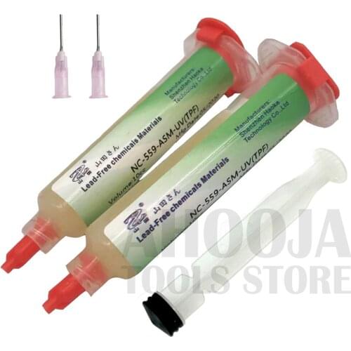 2PCS/LOT 10CC NC-559 Lead-free Welding Cream ASM Solder Paste UV Welding Oil For Electronic Components BGA SMT Repair Flux