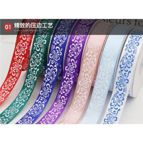 25mm ribbon printing ribbon Yao Ribbon DIY handmade hair accessories wholesale fashion accessories 2 yards 1 lot