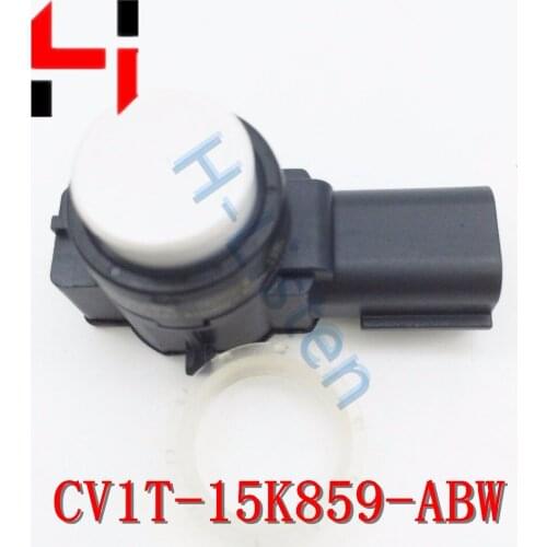 4pcs) PDC Car Detector Parking Assist Distance Control Sensor for CV1T15K859ABW 0263033310 White,Red,Grey,Silvery colors