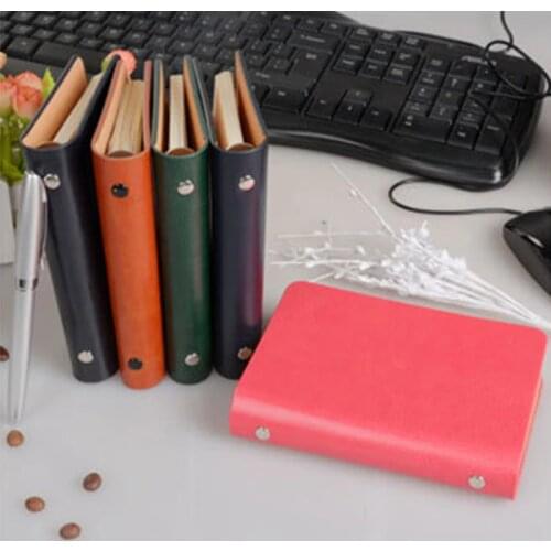 A7 Pocket Loose-leaf Notebook Leather Cover Business Diary Memos Planner Notepad Note Book Agenda Organizer