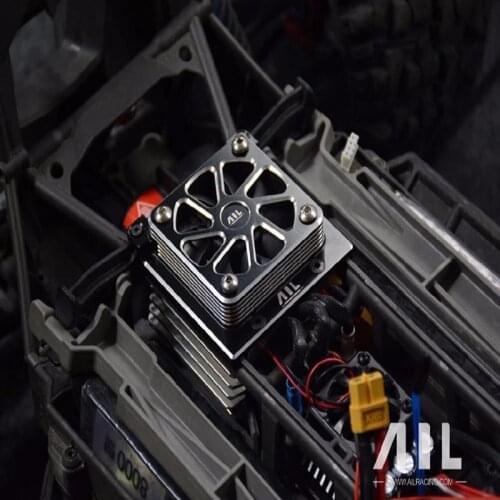 ALLRC 6061 CNC Aluminum alloy Optional upgrade Metal motor radiator jst and TRX plug for trax X-xmaxx rc car parts