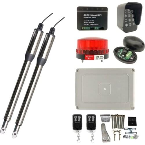 300KG Load-bearing Arms Drive Swing Gate Opener with Remote Control Home Garage Double Door Motor Operator Accessories Optional