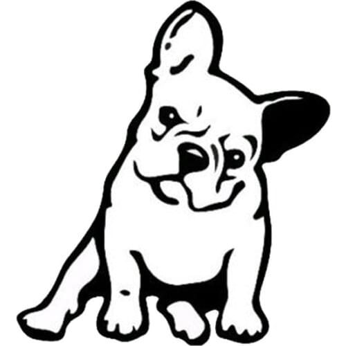 Car Sticker 3D 11.5*12.7CM FRENCH BULLDOG Dog Fashion Sticker Funny Animal Motorcycle Car Sticker Styling