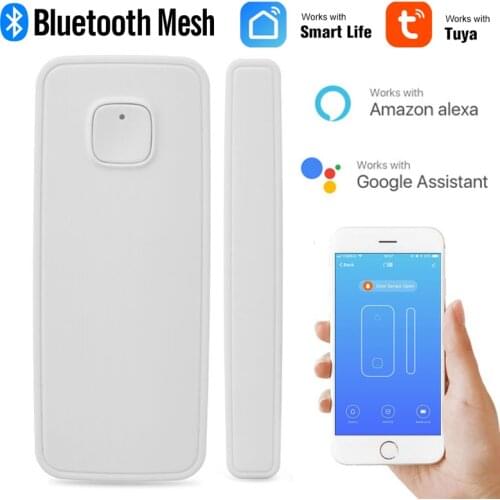 NEW Bluetooth Mesh SIG Door Window Sensor Detector Wireless Burglar Alarm 2*AAA Batteries Powered Tuya Smart Home Security