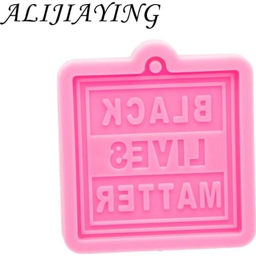 Shiny Silicone Mold Letter for keychain pendant - Resin Crafting Mold - Diy Epoxy Resin Molds Jewelry Making DY0808