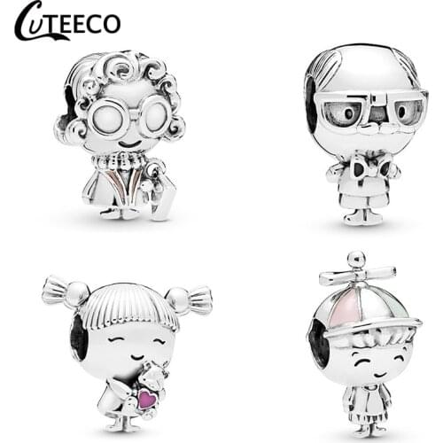 CUTEECO Family Member Series Charms Beads Fit Brand Bracelet for Women 2019 New Girl Boy Fashion Jewelry Accessories