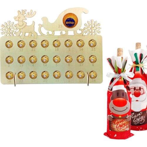 Wood Christmas Dessert Plates Mini Cakes Fruit Candy Display Rack Candy Buffet Holder Stand for Wedding Home Holiday Birthday