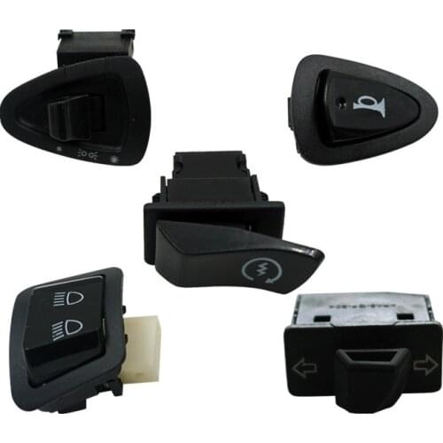 5 Piece Motorcycle Start High/Low Beam Light Headlight Horn Turn Signal Button Switches For GY6 ATV Dirt Bike Moped Scooter