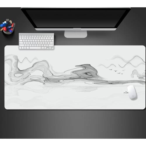 Black And White Abstract Mouse Pad Natural Rubber Washable Large Table Mat Notebook Computer Gamers Cool Best-selling Mats
