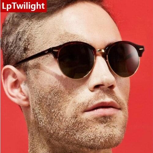 LpTwilight 2021 Round Sunglasses Men Alloy Glasses for Men/Women Brand Designer Sunglasses Women Vintage Lunette Soleil Homme