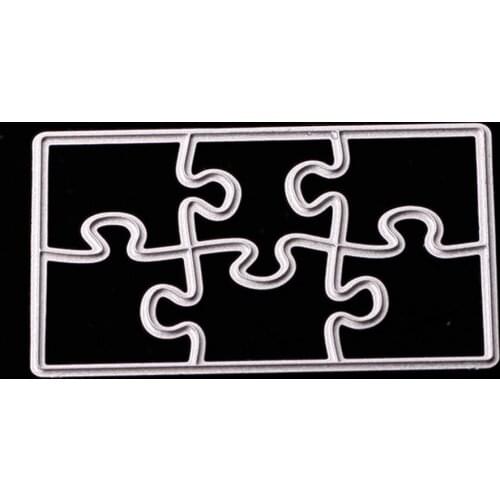 Jigsaw Puzzle Metal Stencils Die Cutting Template Dies Embossing Folder For DIY Photo Album Card Making Scrapbooking Crafts