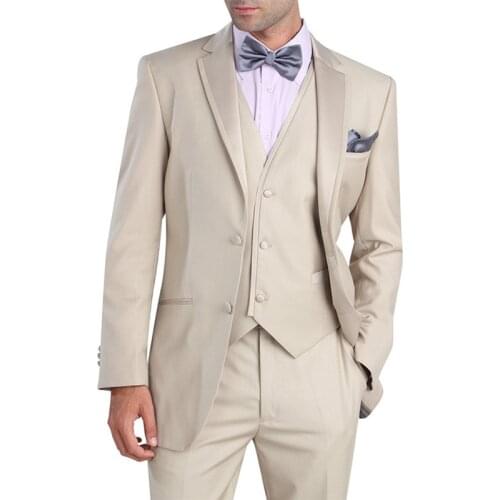 Mens 3 piece suits Fashion Groom Tuxedo Slim Fit Mens Wedding Suit Groomsman Best man Suits