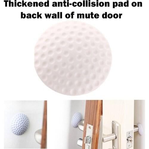 Soft Rubber Pad To Protect The Wall Self Adhesive Door Stopper Golf Modelling Door Fender Stickers(White/Blue/Pink/Purple)