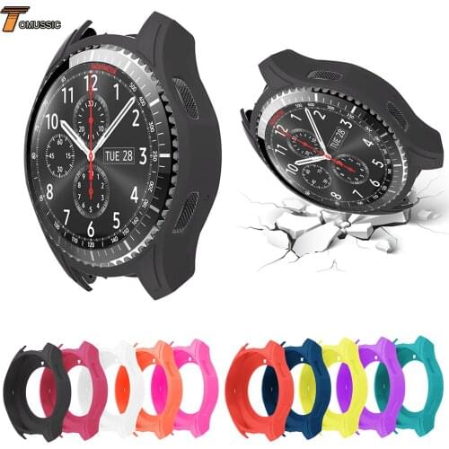 Soft Silicone Watch Cover for Samsung Galaxy Watch 46mm Smart Watch Case Shell for Samsung Gear S3 Frontier Cover