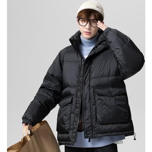 New Mens Warm Winter Down Jacket Casual Fashion Trend 90% White Duck Down Coat Clothes