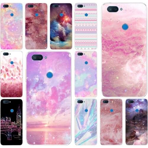 277FG Rainbow Galaxy Starry sky Space Soft Silicone Tpu Cover phone Case for xiaomi redmi mi 8 A1 A2 lite