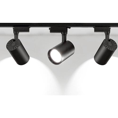 Led Track Light COB 12/20/30/40W 220V COB Track Lamp for Shop Rail Aluminum Spot Lighting for Clothing Store Ceiling Spotlights